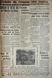 Página do jornal Unitário de outubro de 1941