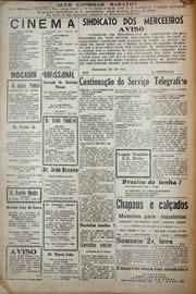 Página do jornal Unitário de outubro de 1941