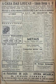 Página do jornal Unitário de outubro de 1941
