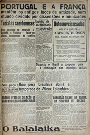 Página do jornal Unitário de outubro de 1941