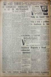 Página do jornal Unitário de outubro de 1941