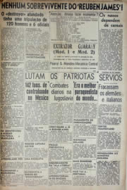 Página do jornal Unitário de novembro de 1941