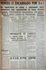 Página do jornal Unitário de novembro de 1941