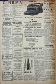 Página do jornal Unitário de novembro de 1941