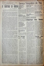 Página do jornal Unitário de novembro de 1941