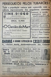 Página do jornal Unitário de novembro de 1941