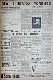Página do jornal Unitário de novembro de 1941