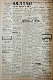 Página do jornal Unitário de novembro de 1941