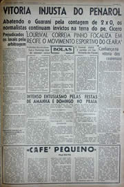 Página do jornal Unitário de novembro de 1941