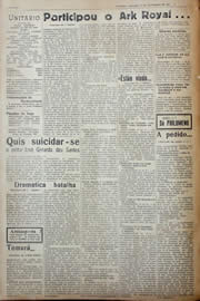 Página do jornal Unitário de novembro de 1941