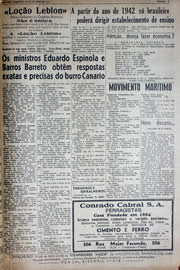 Página do jornal Unitário de novembro de 1941