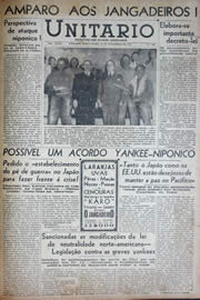 Página do jornal Unitário de novembro de 1941