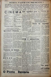 Página do jornal Unitário de novembro de 1941