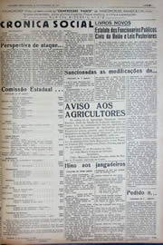 Página do jornal Unitário de novembro de 1941