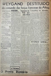 Página do jornal Unitário de novembro de 1941