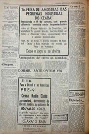 Página do jornal Unitário de novembro de 1941