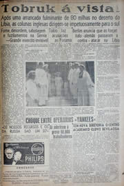 Página do jornal Unitário de novembro de 1941