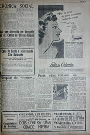 Página do jornal Unitário de novembro de 1941