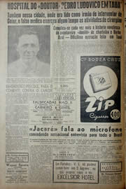 Página do jornal Unitário de novembro de 1941