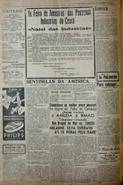 Página do jornal Unitário de novembro de 1941