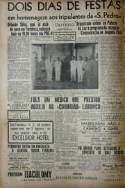 Página do jornal Unitário de novembro de 1941