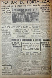 Página do jornal Unitário de novembro de 1941