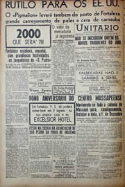 Página do jornal Unitário de novembro de 1941