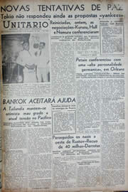 Página do jornal Unitário de dezembro de 1941