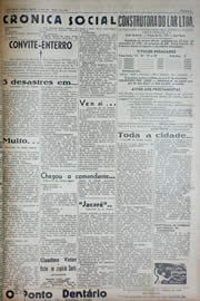 Página do jornal Unitário de dezembro de 1941
