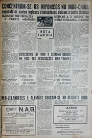 Página do jornal Unitário de dezembro de 1941