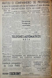 Página do jornal Unitário de dezembro de 1941