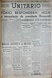 Página do jornal Unitário de dezembro de 1941