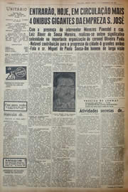 Página do jornal Unitário de dezembro de 1941