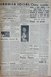 Página do jornal Unitário de dezembro de 1941