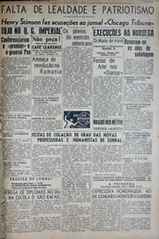 Página do jornal Unitário de dezembro de 1941