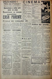 Página do jornal Unitário de dezembro de 1941