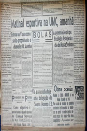 Página do jornal Unitário de dezembro de 1941
