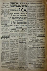 Página do jornal Unitário de dezembro de 1941