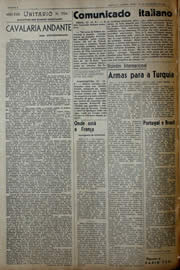 Página do jornal Unitário de dezembro de 1941