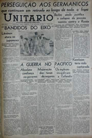 Página do jornal Unitário de dezembro de 1941