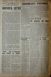 Página do jornal Unitário de dezembro de 1941