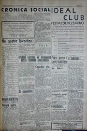 Página do jornal Unitário de dezembro de 1941