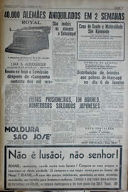 Página do jornal Unitário de dezembro de 1941