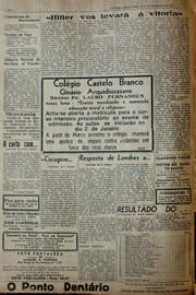 Página do jornal Unitário de dezembro de 1941
