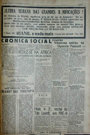 Página do jornal Unitário de dezembro de 1941