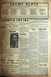 Página do jornal Unitário de janeiro de 1942