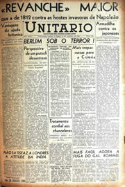 Página do jornal Unitário de janeiro de 1942