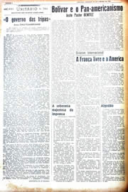 Página do jornal Unitário de janeiro de 1942