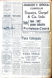 Página do jornal Unitário de janeiro de 1942