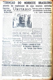 Página do jornal Unitário de janeiro de 1942